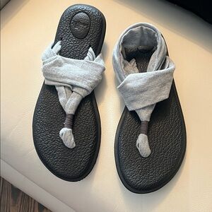 Sanuk Women's Sandals in Gray and Black